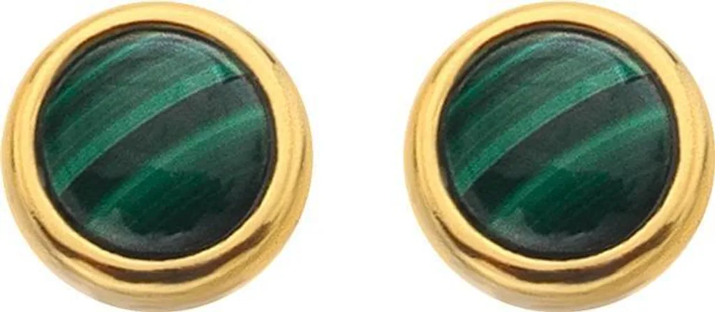 Orecchini Malachite e Diamanti Hot Diamonds Revive DE757 Oro