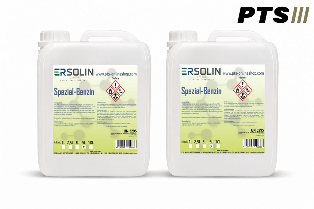 Spezial-Benzin 2x5L Waschbenzin Reinigungsbenzin Spezialreiniger sehr ergiebig