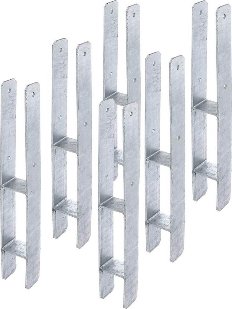 6x siwitec H-Pfostenträger 5 mm, 600x71 mm, feuerverzinkt, Produktbild 