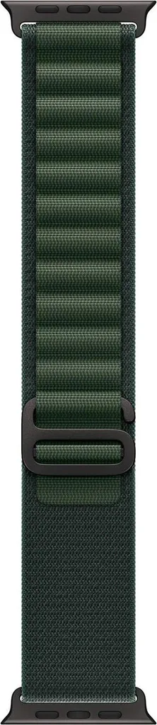 Bracelet Alpine Loop S Ajustable Apple 49 mm - Vert et Titane Noir