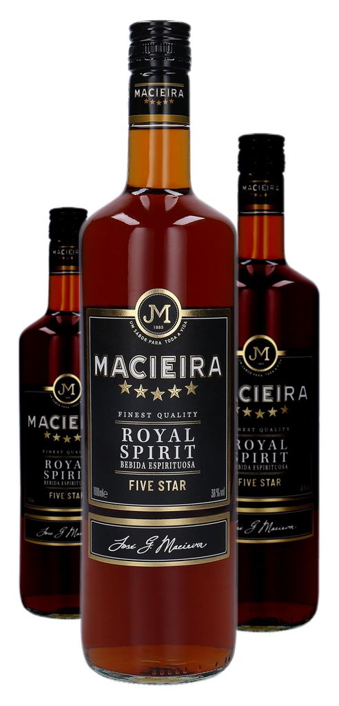 3 x Macieira Five Star Royal Spirit 1 Liter Produktbild 