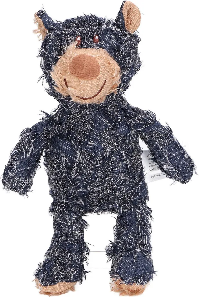 Divertimento per cani che digrignano i denti, giocattolo interattivo di peluche a prova di morso, blu