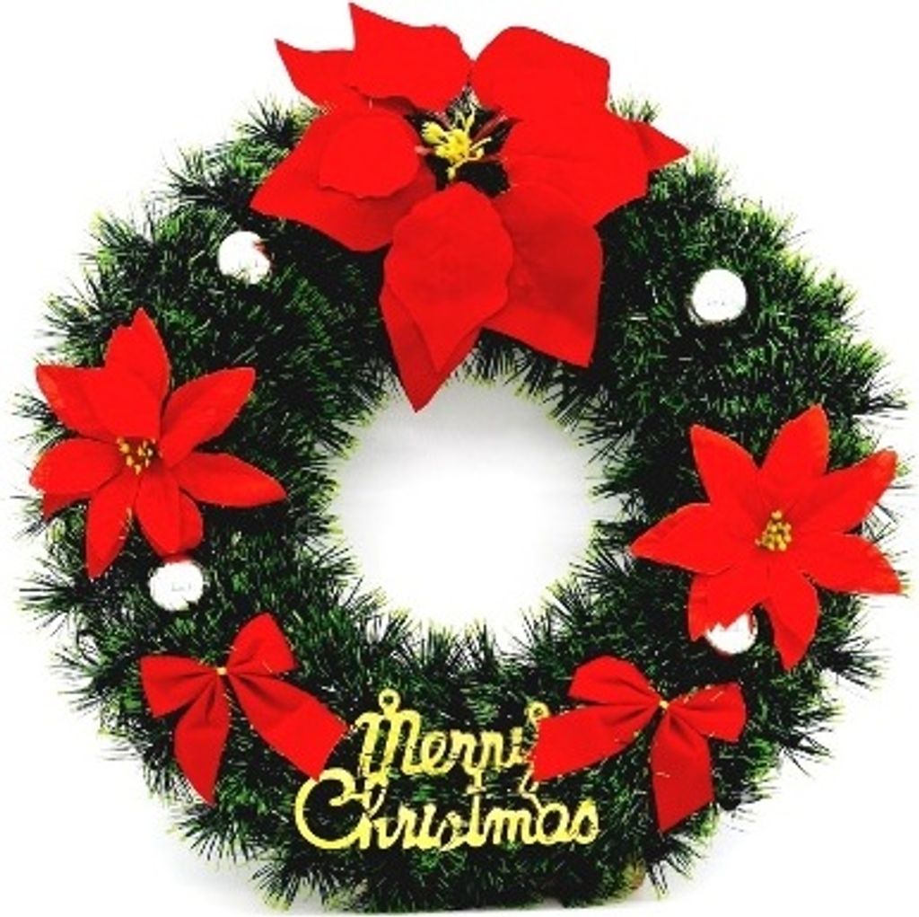 Türkranz 38cm Weihnachtskranz Kranz Tür Wand Hängen Produktbild 