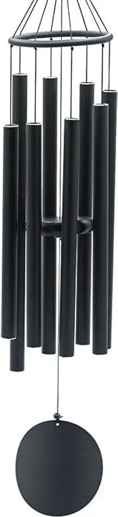 Carillon à Vent Anti-Stress Pure Sound Noir 95 cm Mélodie Relaxante