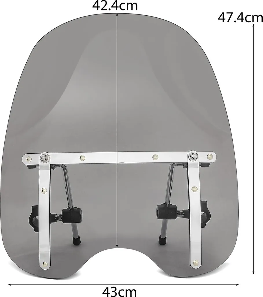 Pare-brise anti-fatigue Honda Rebel 500 et Shadow VT 125 600 teinté - 6
