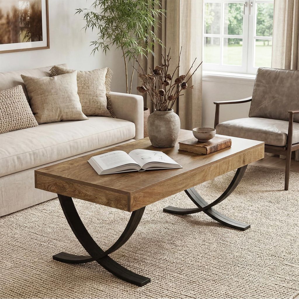 Tribesigns Couchtisch Holz, moderner Wohnzimmertisch Produktbild 
