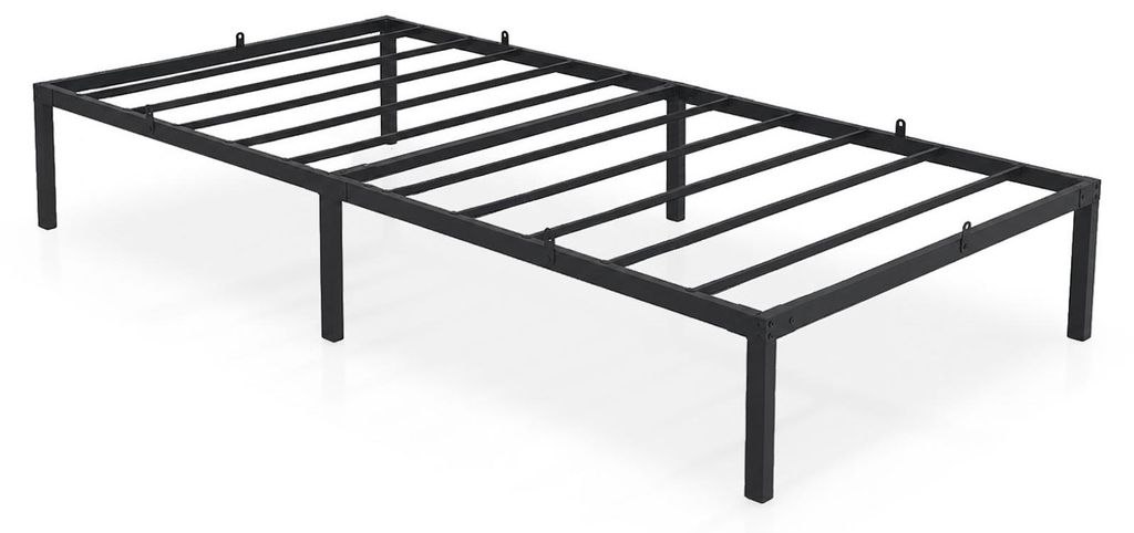 Łóżko Metalowe 100x200 cm Łóżko Gościnne Składane Metalowy Zdjęcie produktu 
