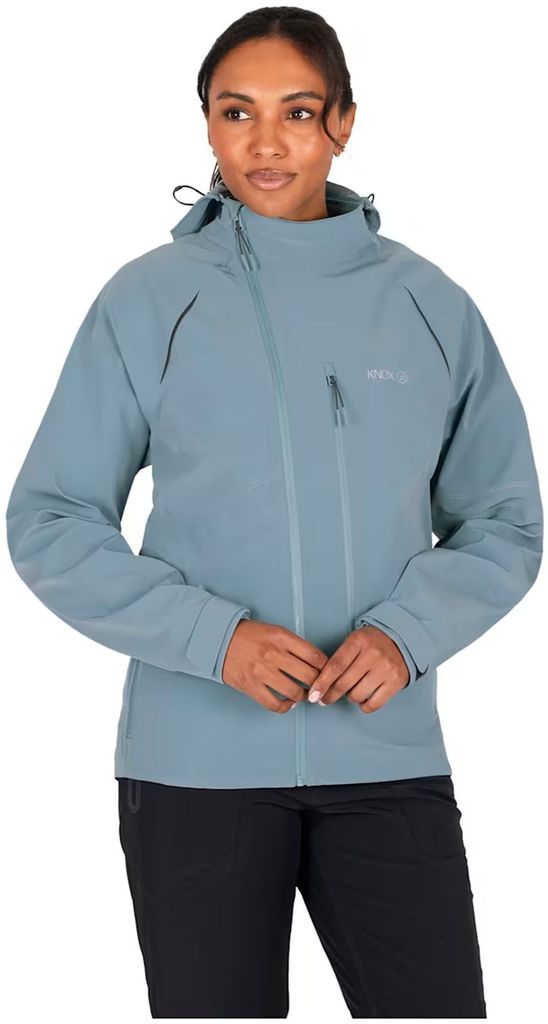 Knox Impass Damen Motorrad Regenjacke, blau, M