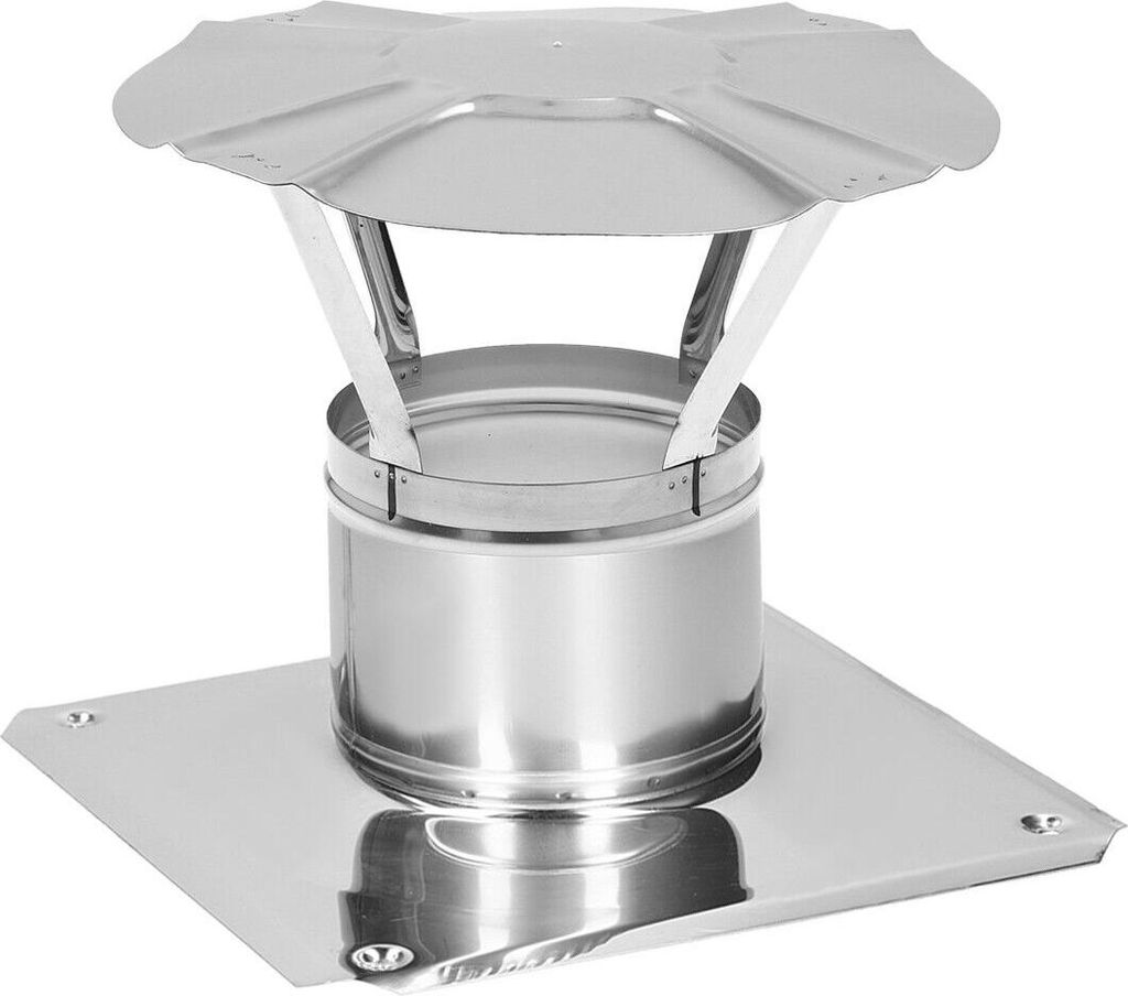 Regenhaube Schornsteinabdeckung Edelstahl Ø 125 mm Kaminhaube Kaminabdeckung