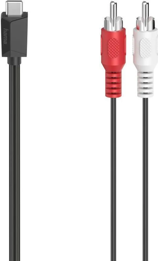 Cavo Audio Hama USB-C a RCA Stereo 1,5m - Qualità HiFi per Smartphone - 1