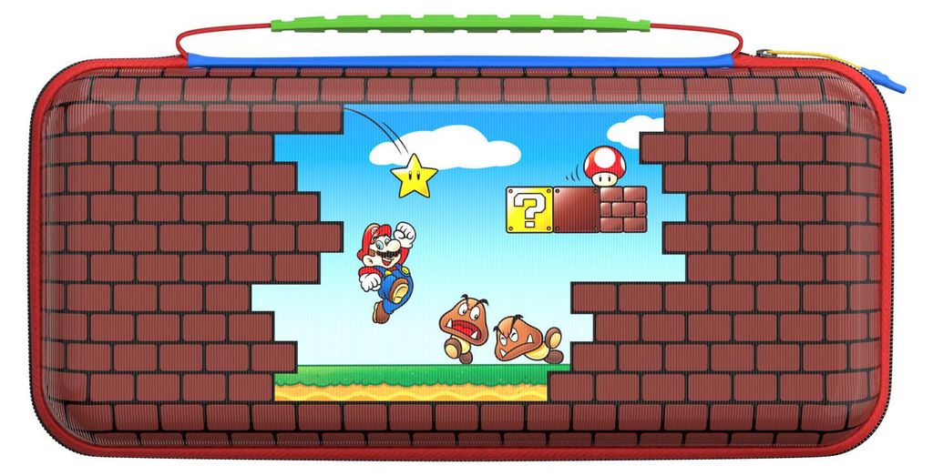 Turtle Beach PlayTrek Etui Mario Bricks Offiziell von Nintendo lizenzierte Reiseetui zum Schutz deiner Nintendo Switch 2, Reisekoffer, Nintendo, Me...