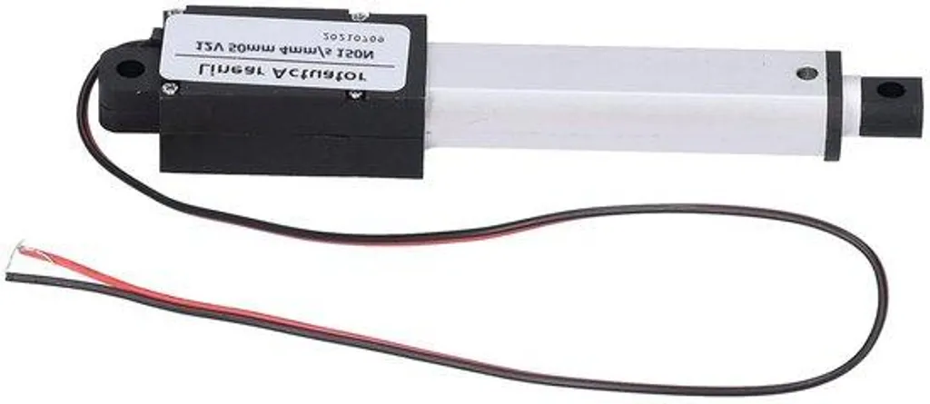 Actionneur linéaire 12V miniature ultra silencieux course de 50 mm Alu
