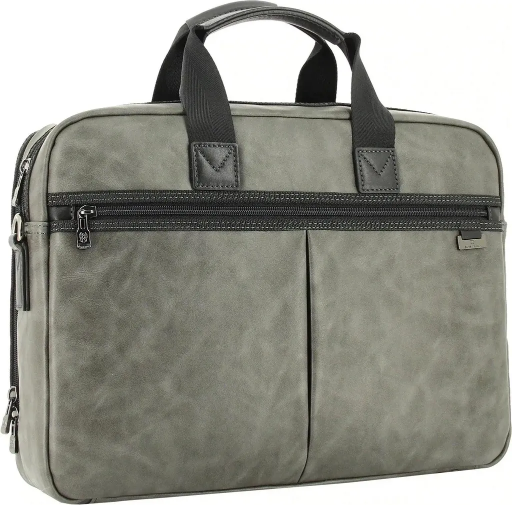 Borsa portadocumenti/laptop David William D61138 Grigio - 1
