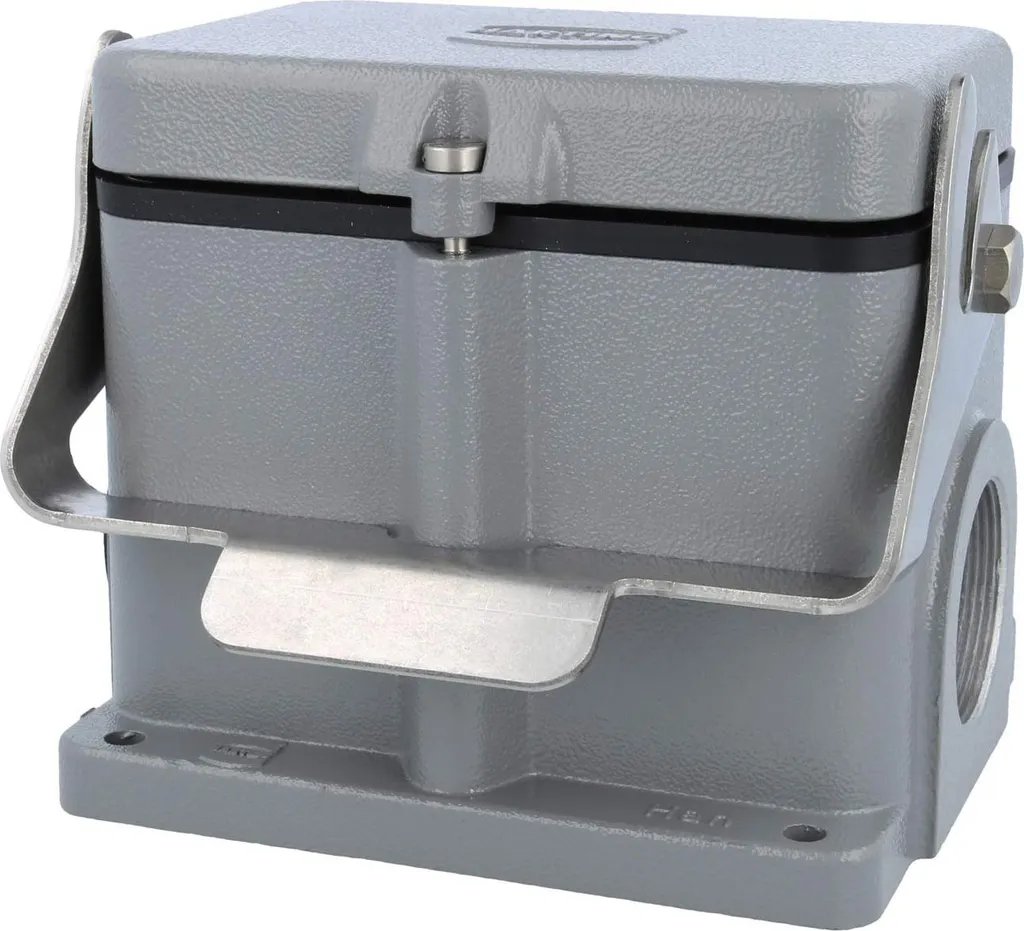 Boîtier de socle Han 48B Harting contre humidité et chocs 2xM40 Métal
