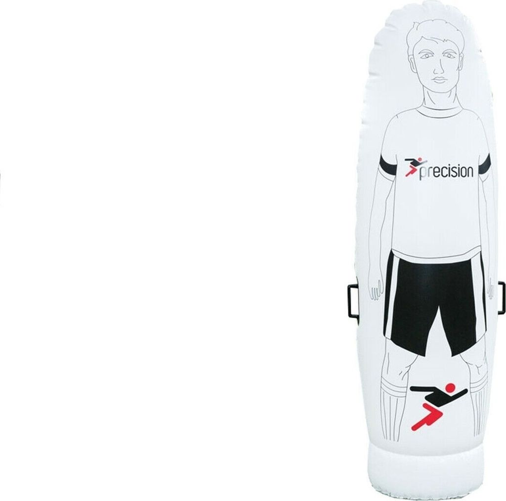 Precision - Herren/Damen Unisex Aufblasbare Fußballerpuppe RD498 (175 cm) (Weiß/Schwarz)