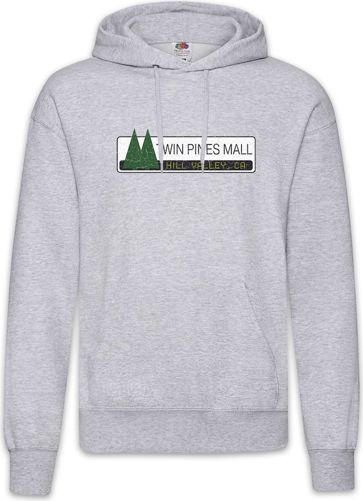 Urban Backwoods Twin Pines Mall, Herren Hoodie, Farbe: Hellgrau, Größe: M