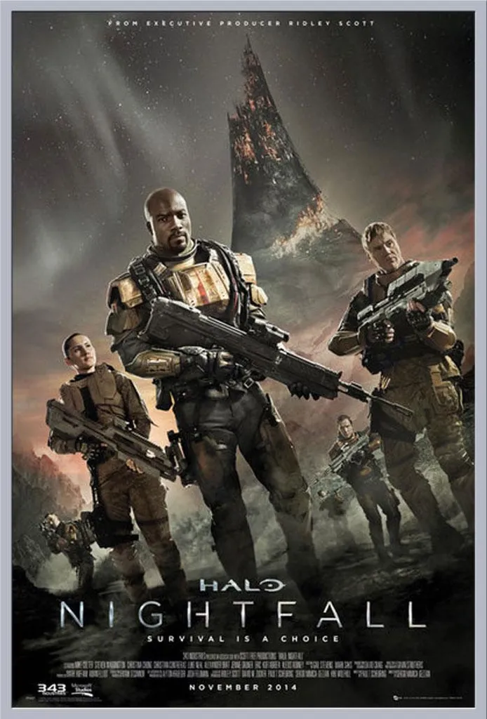 Affiche Halo Nightfall Encadrée : Finis les Posters Cornés et Sales