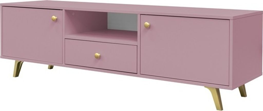 Lowboard Sideboards SIENA RTV Schrank Wohnzimmer (Pflaume)