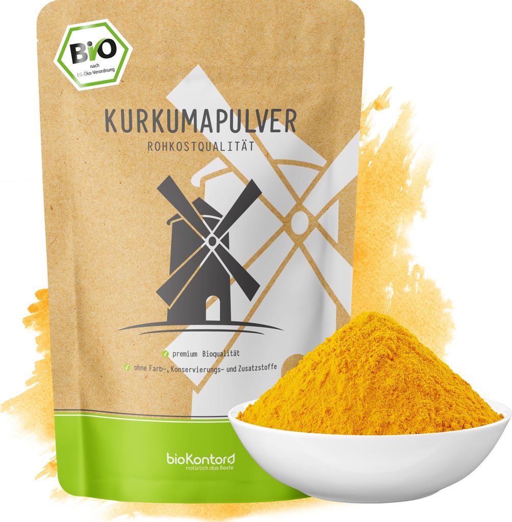 Kurkumapulver gemahlen 1000 g | Kurkuma - Curcuma - Curcumin | 100% naturrein | Rohkostqualität