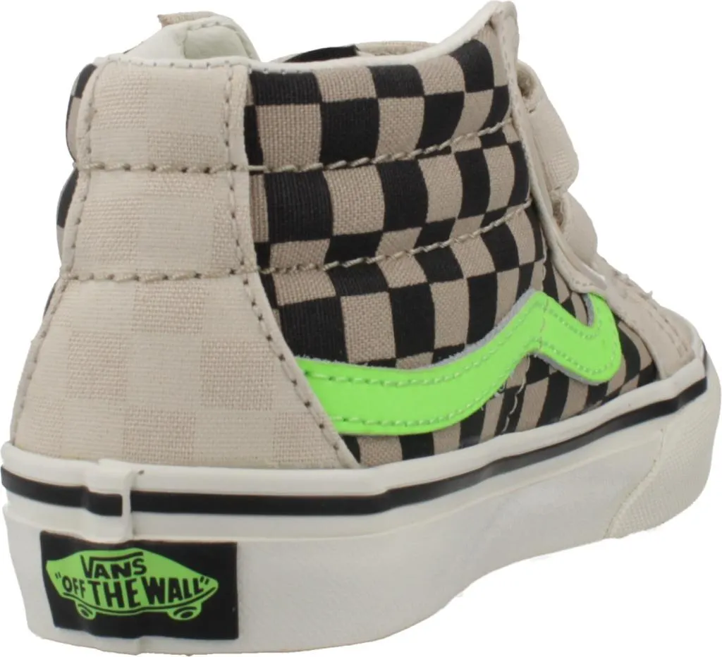 Vans Sk8-Mid Reissue V Enfant - Chaussures Phosphorescentes Brun Clair