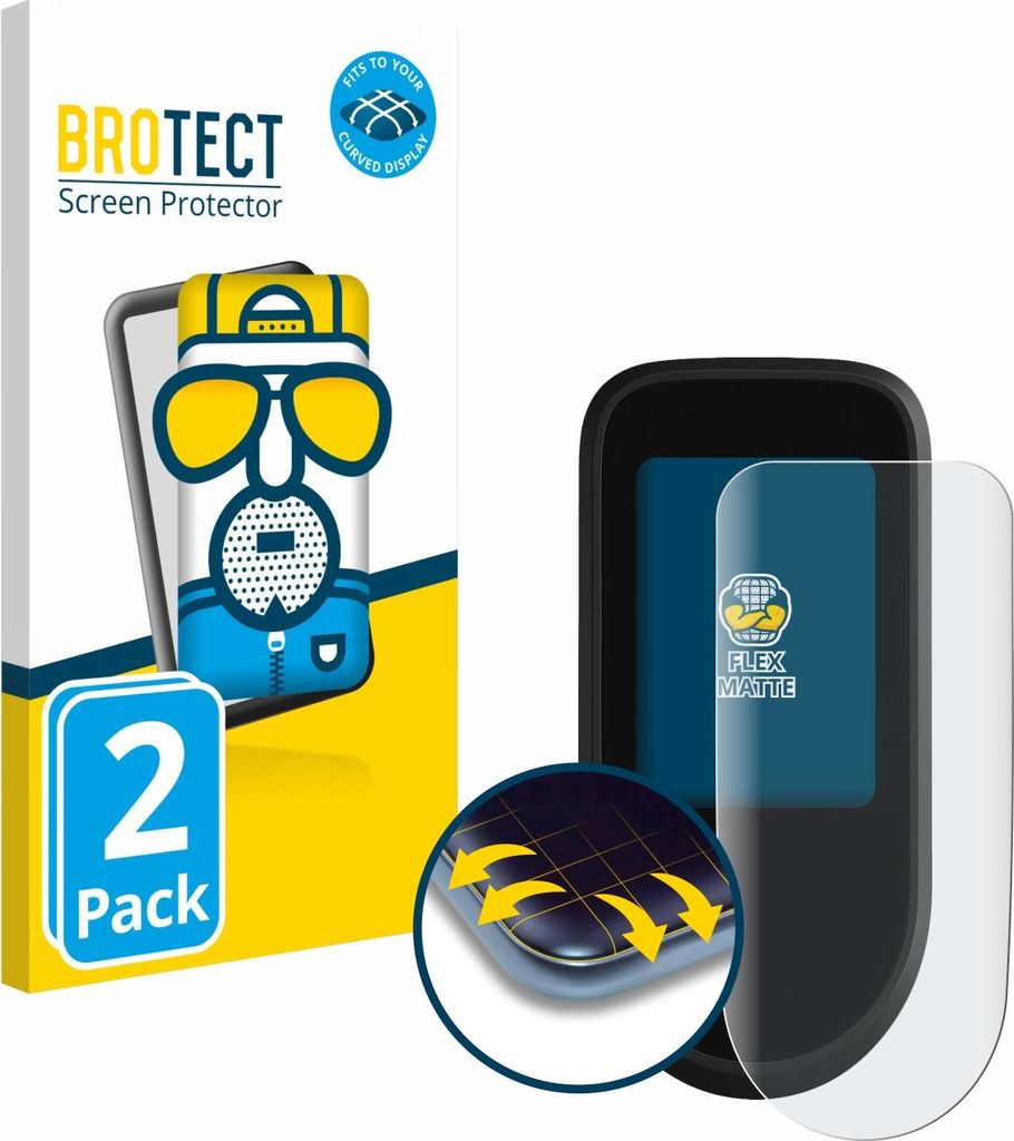 2x BROTECT Fullscreen Schutzfolie für Segway Ninebot F3 D / F3 Pro D Displayschutz Folie Fullcover Matt Entspiegelungsfolie
