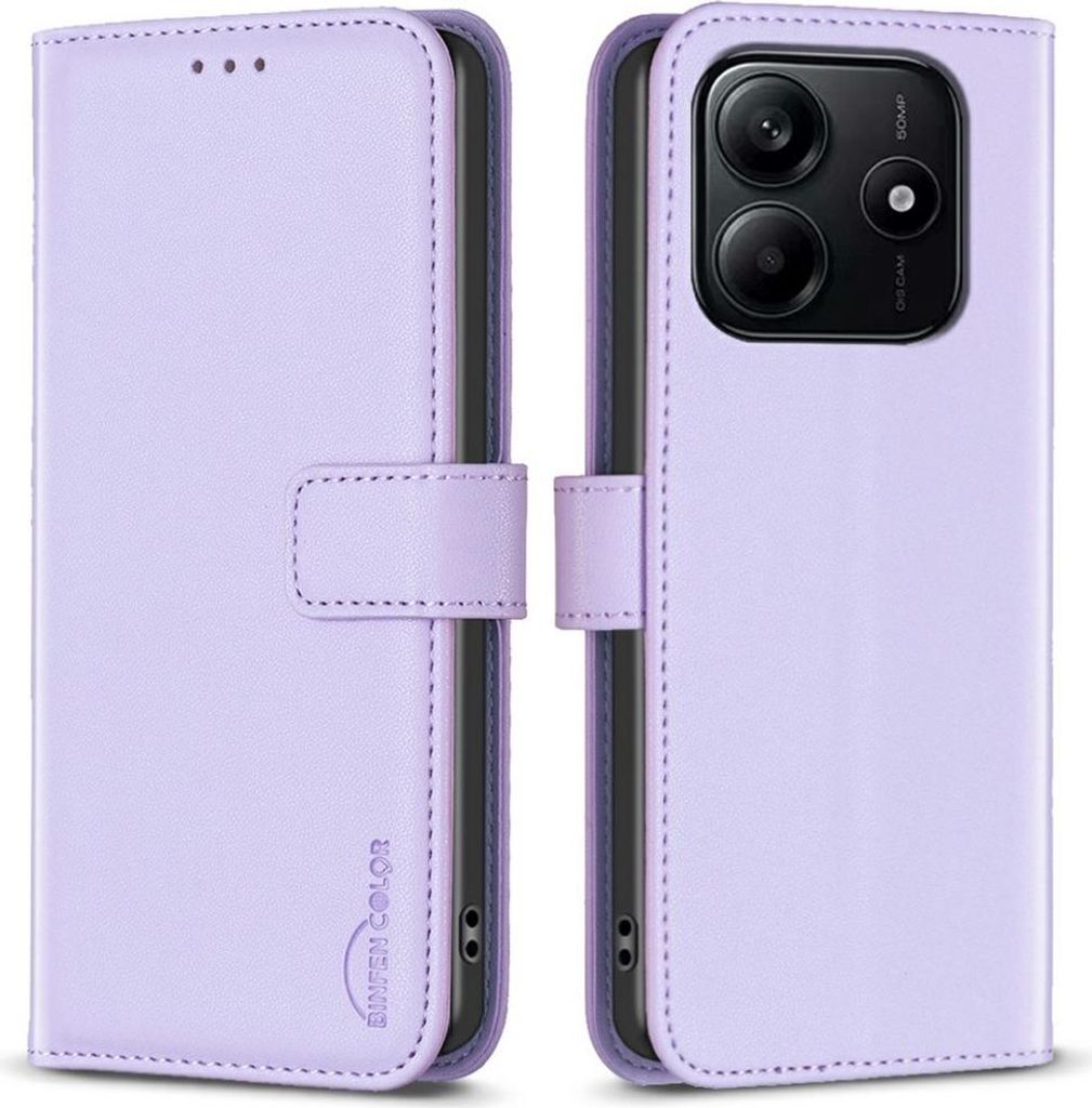 Xiaomi Redmi Note 14 4G Hülle - BINFEN Klapphülle - Lavendel