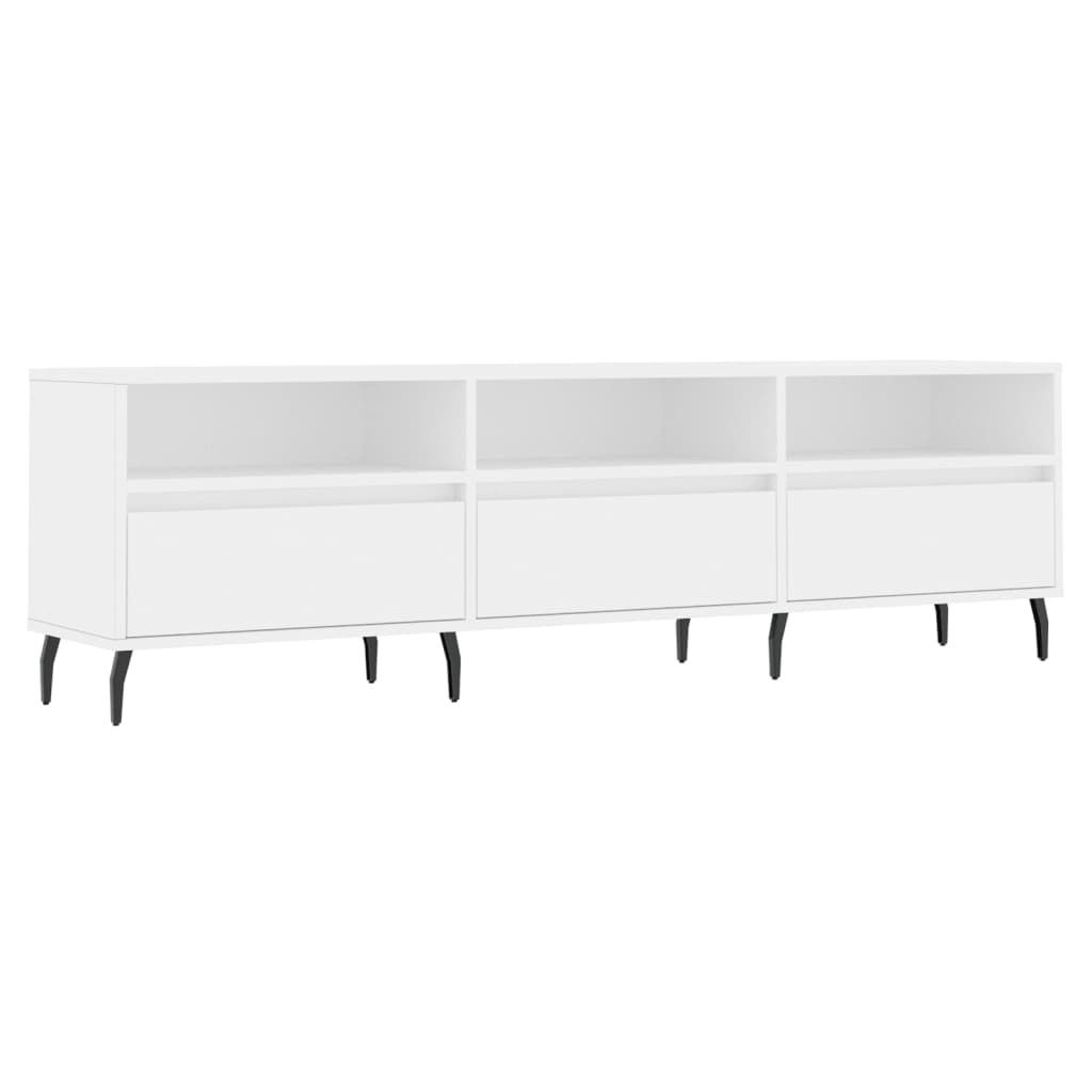 vidaXL Szafka pod TV biała 150x30x44,5 cm materiał Zdjęcie produktu 