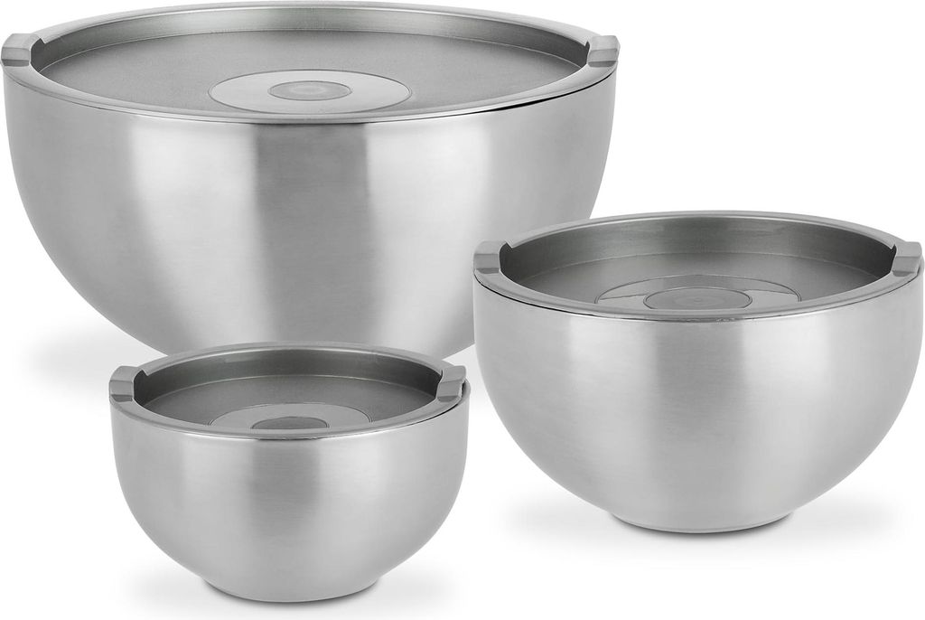 GSW Set di terrine 6 pz. con coperchio in plastica, acciaio Immagine del prodotto 