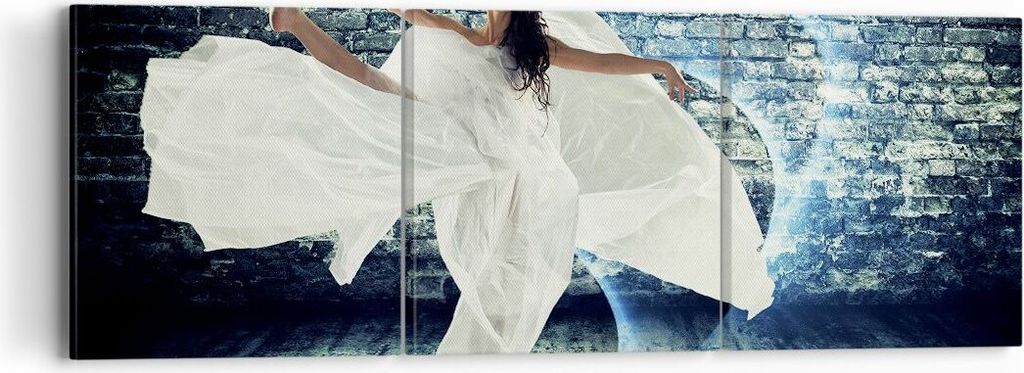Bild auf Leinwand - Leinwandbild - Balet akrobatik frau sport - 90x30cm - Wand Bild - Wanddeko - Leinwanddruck - Bilder - Kunstdruck - Wanddekorati...