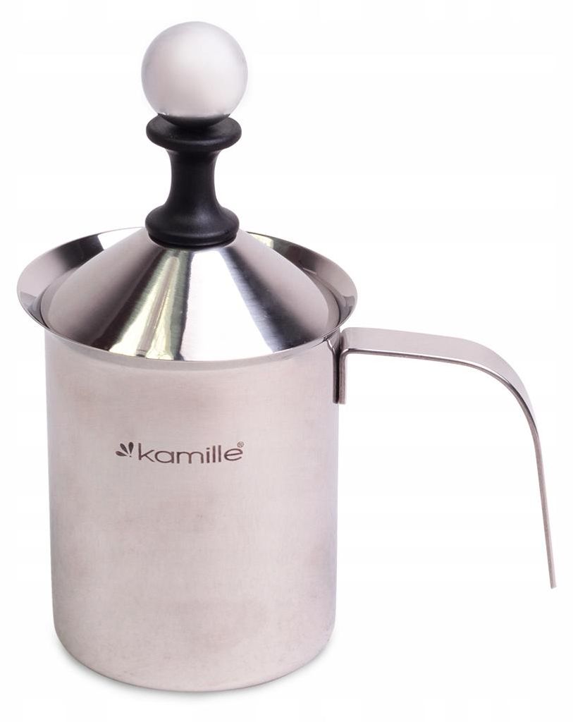 Kamille Milchaufschäumer aus Edelstahl, 0,4 l