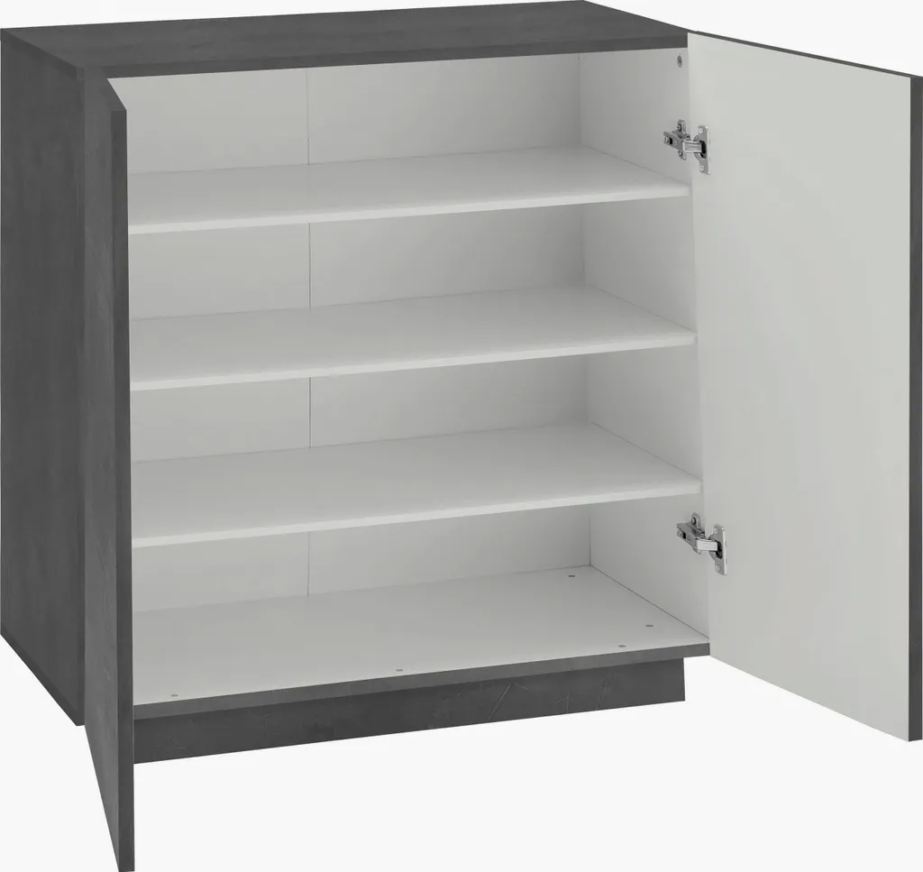 Commode à chaussures Viterbo grise pour en finir avec le désordre - 3