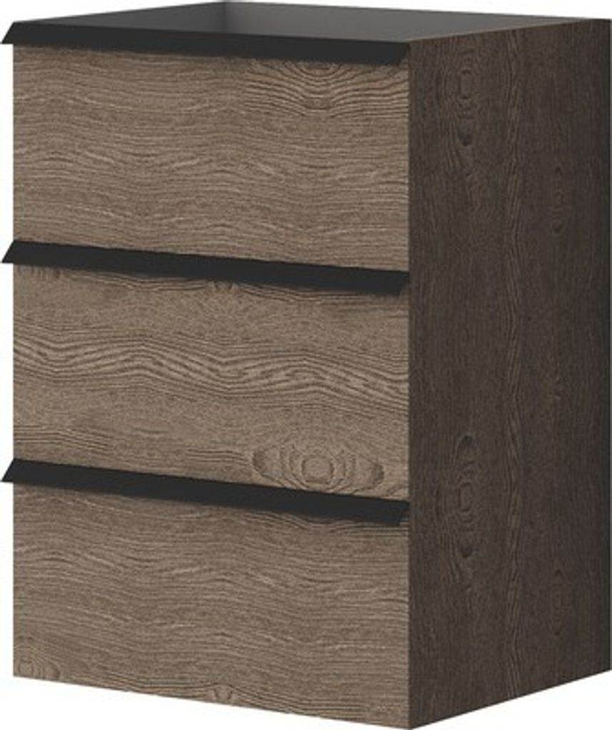 Waschtischunterschrank Baden Haus Qube Breite 60 cm Esche dunkel 55058