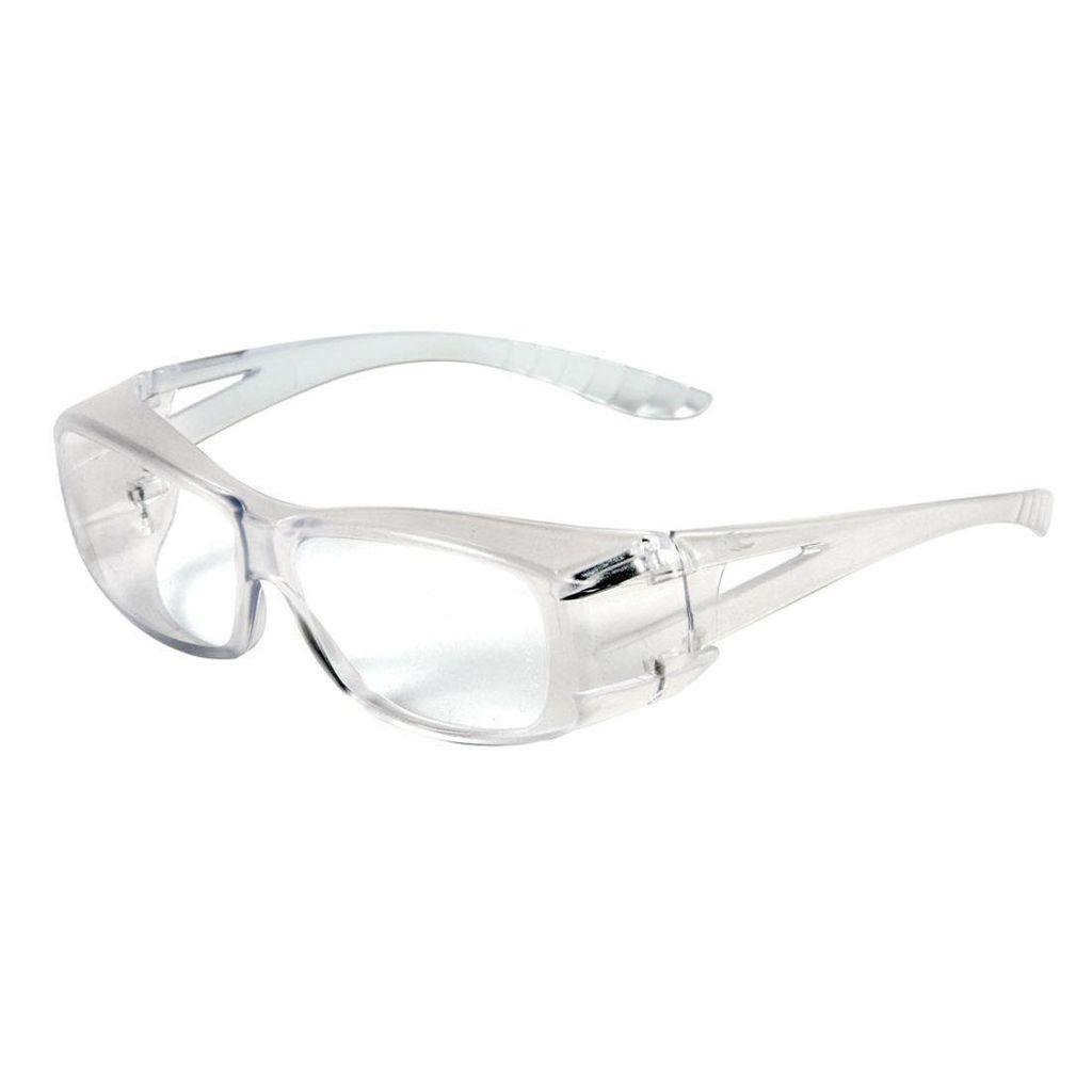Cofra Schutzbrille für Brillenträger elegantes Design farblos
