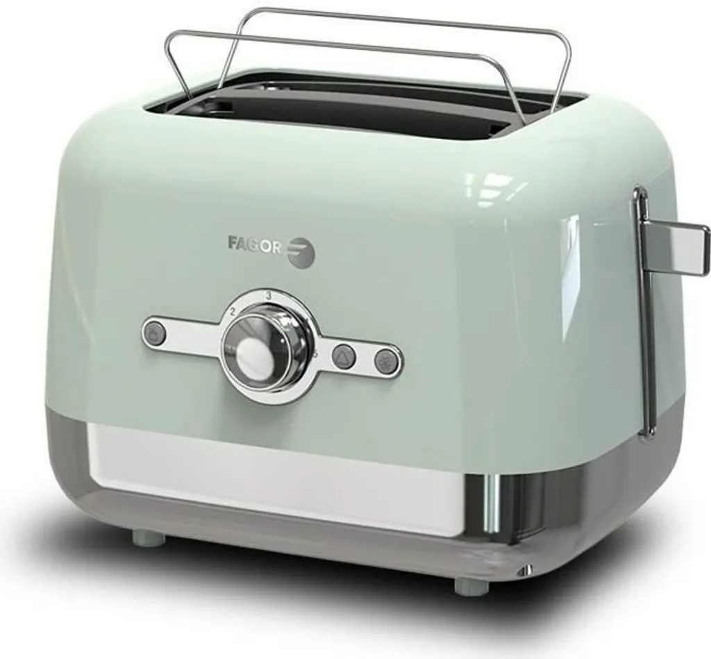 Tostapane Vintage FAGOR Verde 870W: Colazione Chic a Casa Tua