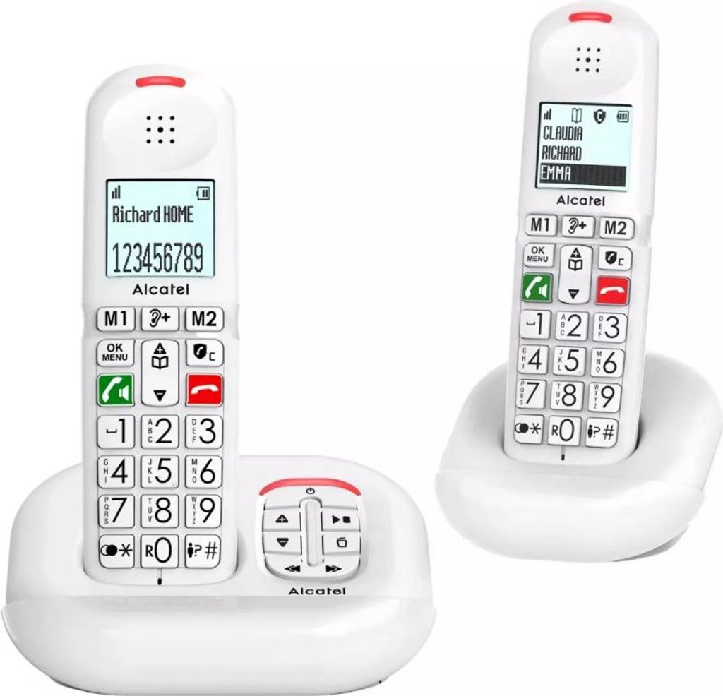 Schnurloses telefon duo dect weiß Alcatel XL685VOICEDUOBLANC