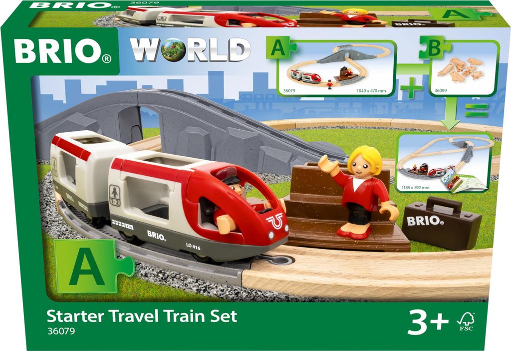BRIO Starter Travel Train Set, Souprava vlaku a trati, 3 Obrázek produktu 