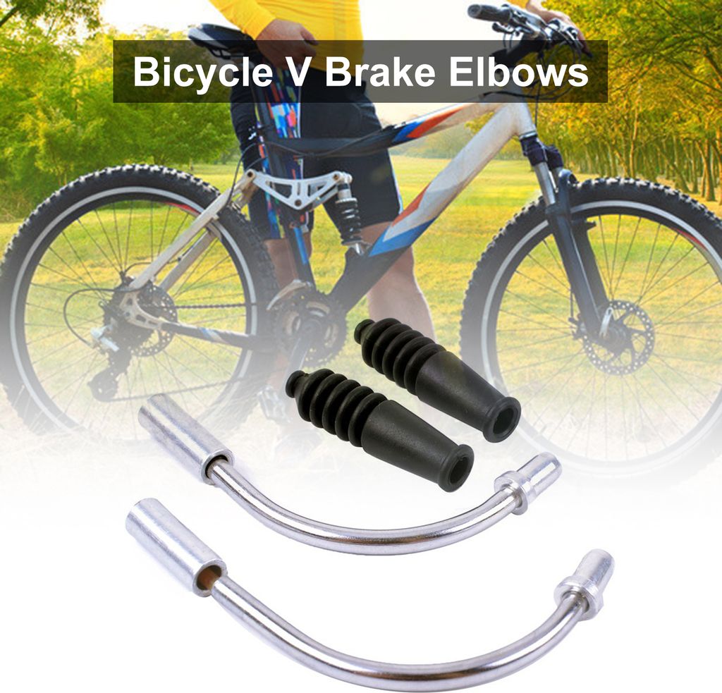 2 Stück ZTTO leichte Fahrradnudeln Kabel V-Bremswinkel für MTB-Silber