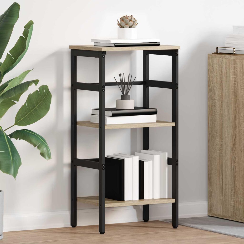 vidaXL Bücherregal Sonoma-Eiche 40 x 29,5 x 81 cm Holzwerkstoff