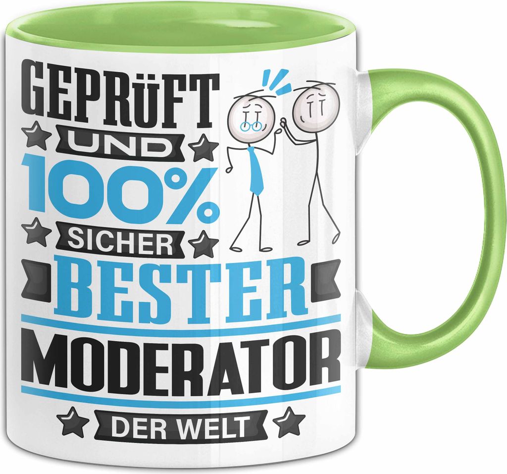 Moderator Geschenk Lustiger Spruch für Moderator Geschenkidee Bester Moderator Der Welt (Grün)