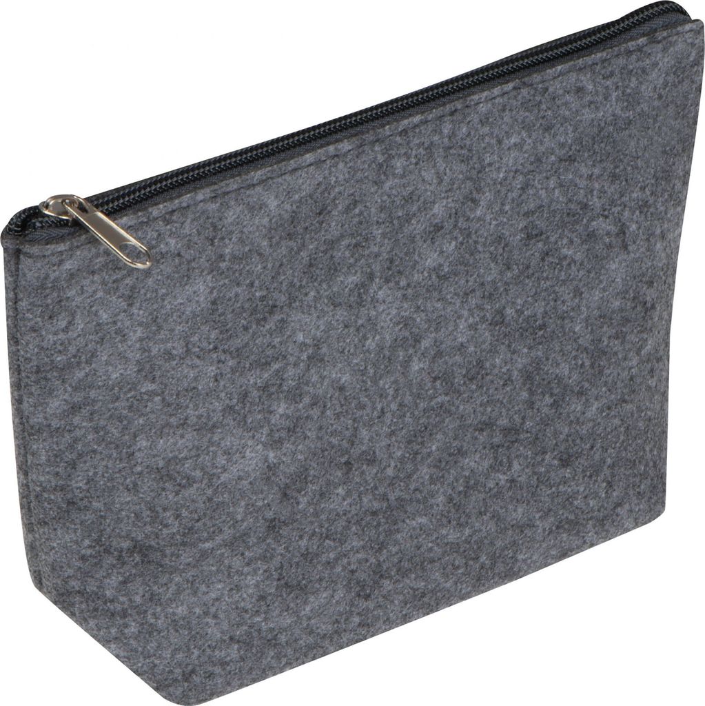 Kosmetiktasche / Kulturtasche / aus RPET / Farbe: grau Produktbild 