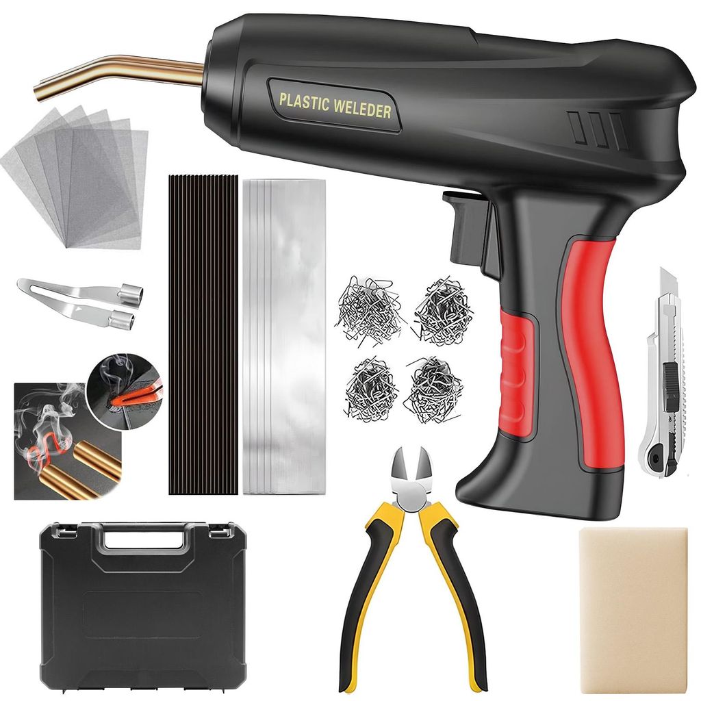 HDeye 200W 2-in-1 kunststof lasapparaat – autoreparatieset Productafbeelding 