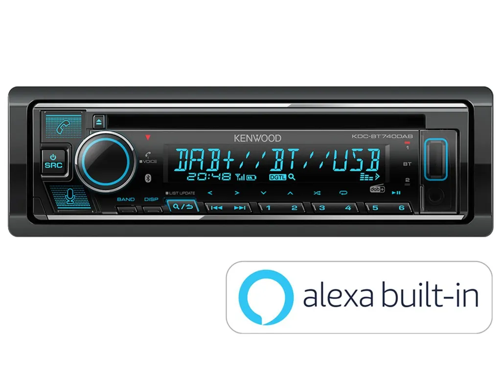 Autoradio Kenwood KDC-BT740DAB Bluetooth Alexa et Éclairage Multicolore - 2