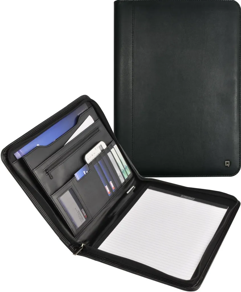 DESQ 3680 Porte-Documents Zippé A4 - Poche Tablette - Design Néerlandais