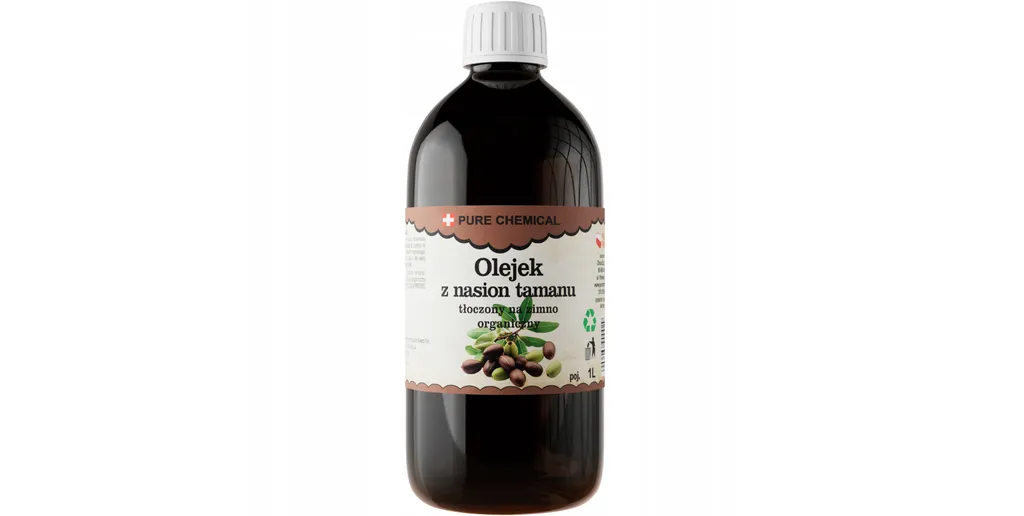 Pure Chemical Tamanu Huile 1L : Pressée à Froid, Vierge et Non Raffinée