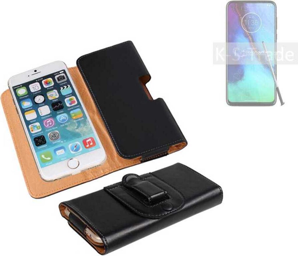 K-S-Trade Schützhülle Handyhülle kompatibel mit Motorola Moto G Stylus Holster Gürtel Tasche Schutzhülle Handy-Tasche Smartphone Case