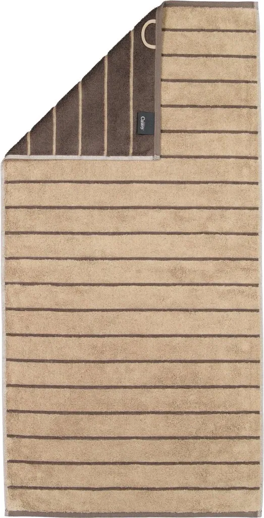 Cawö Balance 6232 serviette de bain sand en éponge structurée de luxe