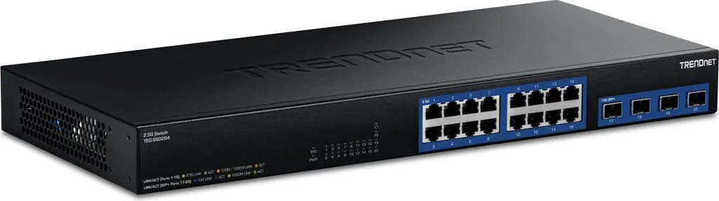 Commutateur TRENDnet 20 Ports 2.5G avec Slots 10G SFP+ Haute Capacité