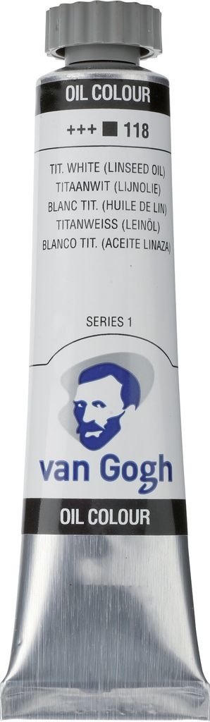 Van Gogh Ölfarbe Tube 20 ml Titanweiß (Leinöl) 118