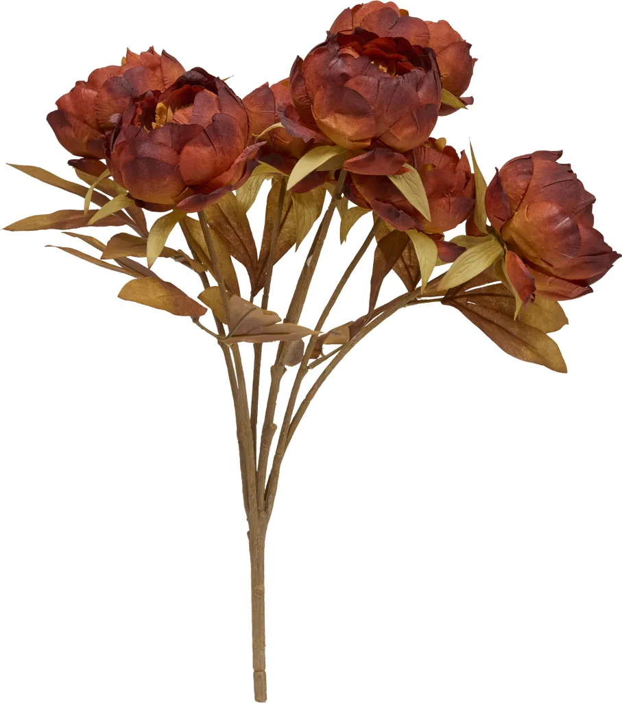 Peonie Finte Rosa FRIA 53cm: Fiori Artificiali Lavabili per Casa