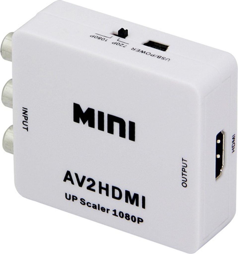 Prevodník Mini AV(RCA) na HDMI, 1080p, video a stereo zvuk Obrázok produktu 4